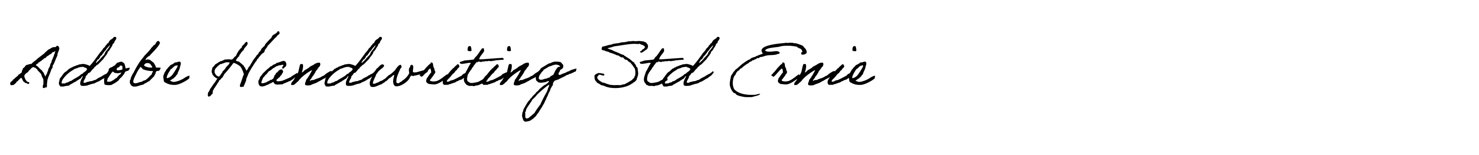 Adobe Handwriting Std Ernie